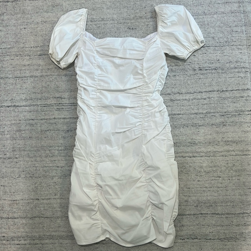 White size small mini dress